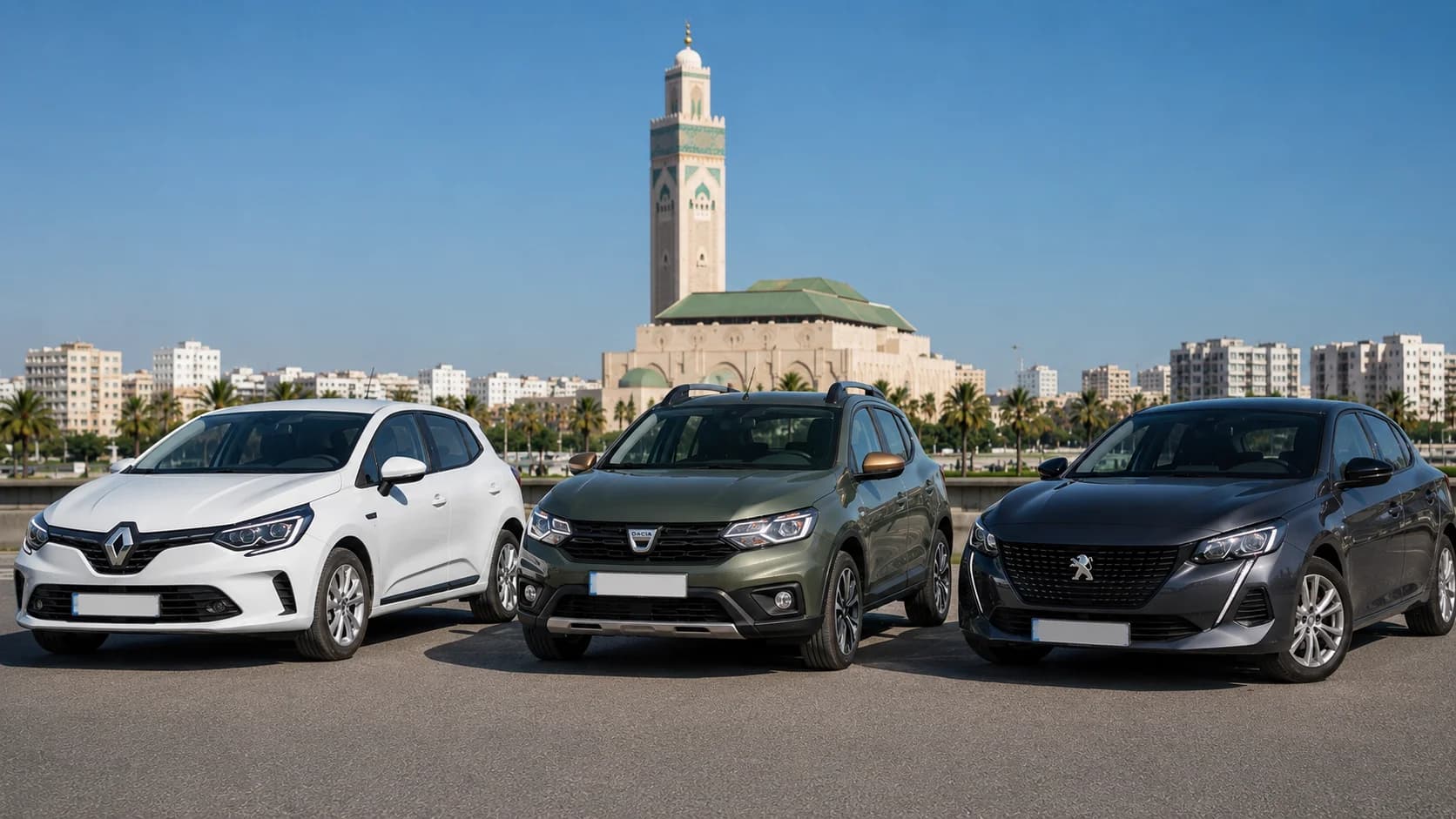 Renault vs Dacia vs Peugeot: Le Migliori Marche di Noleggio Economico a Casablanca